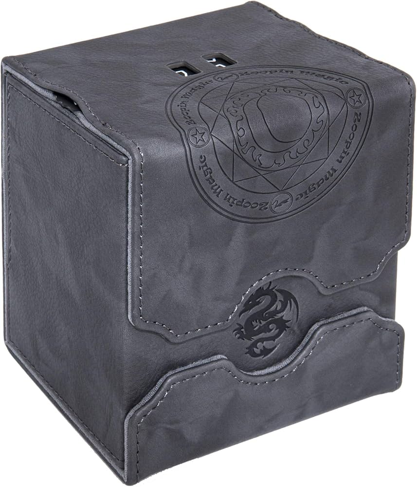 Amazon.com: Zoopin Leather Deck Box with Built-in Spinning Life